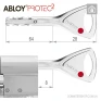 Циліндр Abloy Protec 2 CY322 ключ-ключ, 62 мм (31х31), латунь полірована в Одесі