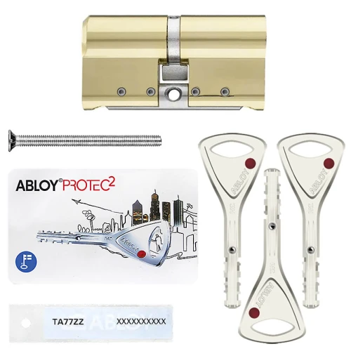 Купити Циліндр Abloy Protec 2 Hard CY332 ключ-ключ, 113 мм (57х56), латунь полірована, загартований корпус Одеса