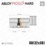 Циліндр Abloy Protec 2 Hard CY333 ключ-тумблер, 68 мм (32х36), латунь полірована, загартований корпус в Одесі