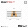 Цилиндр Abloy Protec 2 CY322 ключ-ключ, 82 мм (41х41), латунь полированная в Одессе