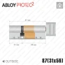 Цилиндр Abloy Protec 2 CY323 ключ-тумблер, 87 мм (31х56), хром полированный в Одессе