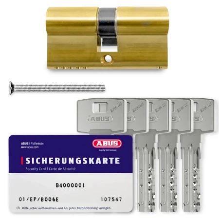 Циліндр Abus Bravus 4000 Compact (ключ-ключ), 60(30/30), латунь матова
