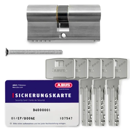 Циліндр Abus Bravus 4000 Compact (ключ-ключ), 60(30/30), нікель матовий