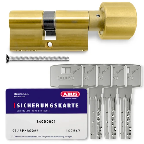 Купити Циліндр Abus Bravus 4000 Compact ключ-тумблер, 80 мм (35х45), латунь матова Одеса