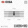 Цилиндр CISA RX ключ-ключ, 110 мм (55х55) в Одессе