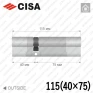 Цилиндр CISA RX ключ-ключ, 115 мм (40х75) в Одессе