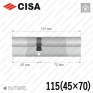 Цилиндр CISA RX ключ-ключ, 115 мм (45х70) в Одессе