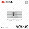 Цилиндр CISA RX ключ-ключ, 80 мм (35х45) в Одессе