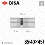 Циліндр CISA RX ключ-ключ, 85 мм (40х45) в Одесі