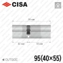 Цилиндр CISA RX ключ-ключ, 95 мм (40х55) в Одессе