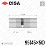 Цилиндр CISA RX ключ-ключ, 95 мм (45х50) в Одессе