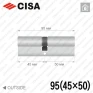 Цилиндр CISA C3000 ключ-ключ, 95 мм (45х50) в Одессе