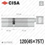 Цилиндр CISA RX ключ-тумблер, 120 мм (45х75) в Одессе