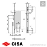 Електромеханічний замок Cisa 12.011.50 в Одесі
