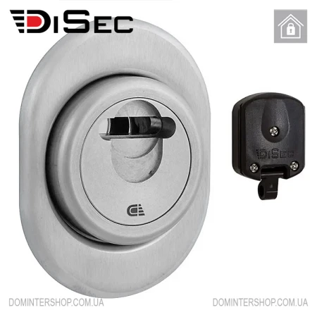 Магнітна броненакладка DiSec 3GDM (матовий хром)