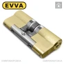 Циліндр EVVA 4KS ключ-ключ, 82 мм (46х36), латунь полірована, п'ять ключів в Одесі