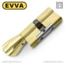 Циліндр EVVA 4KS ключ-тумблер, 167 мм (86х81), латунь полірована, п'ять ключів в Одесі