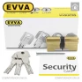 Циліндр EVVA 4KS ключ-ключ, 82 мм (36х46), латунь полірована, три ключі в Одесі