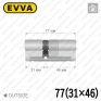 Циліндр EVVA 3KS ключ-ключ, 77 мм (31х46), латунь в Одесі