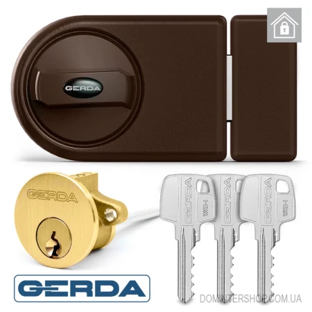 Замок Gerda ZN 100 коричневий