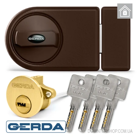 Замок Gerda ZN 200 коричневий
