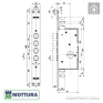 Врізний замок Mottura 72.130 в Одесі