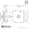 Накладний замок Mottura 30.601 S лівий в Одесі