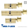 Цилиндр Mul-T-Lock MTL600 (ключ-тумблер), 90(45/45), латунь полированная в Одессе