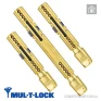 Цилиндр Mul-T-Lock MTL600 (ключ-тумблер), 90(45/45), латунь полированная в Одессе