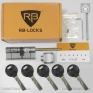 Цилиндр RB Keylocx (ключ-шток), 70(35/35), никель матовый в Одессе