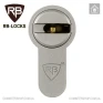 Цилиндр RB-Locks Keylocx (ключ-тумблер), 95(50/45), никель матовый в Одессе