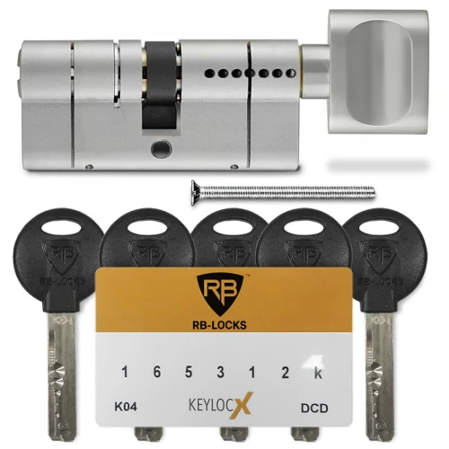 Купить Цилиндр RB-Locks Keylocx (ключ-тумблер), 95(50/45), никель матовый Одесса