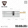 Цилиндр RB Keylocx (ключ-шток), 95(60/35), никель матовый в Одессе