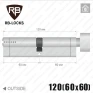 Цилиндр RB-Locks Keylocx (ключ-тумблер), 120(60/60), никель матовый в Одессе