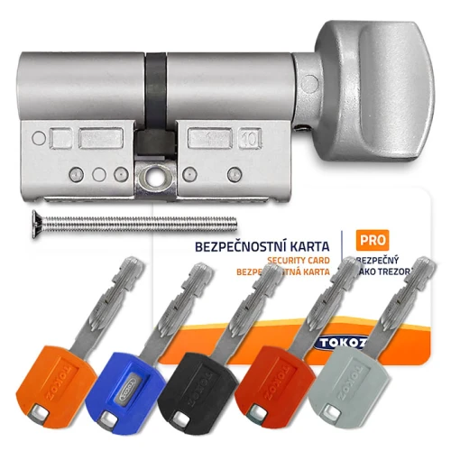 Купити Циліндр Tokoz PRO 300 ключ-тумблер, 95 мм (60х35), нікель матовий Одеса