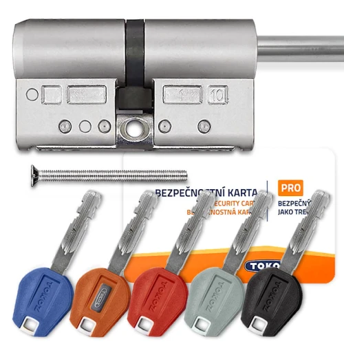 Купити Циліндр Tokoz PRO 400 ключ-шток, 93 мм (63х30), нікель матовий Одеса