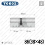 Цилиндр Tokoz PRO 400 ключ-ключ, 86 мм (38х48), никель матовый в Одессе