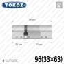 Циліндр Tokoz PRO 400 ключ-ключ, 96 мм (33х63), нікель матовий в Одесі