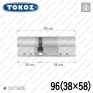 Циліндр Tokoz PRO 400 ключ-ключ, 96 мм (38х58), нікель матовий в Одесі