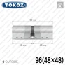 Цилиндр Tokoz PRO 400 ключ-ключ, 96 мм (48х48), никель матовый в Одессе