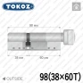 Циліндр Tokoz PRO 400 ключ-тумблер, 98 мм (38х60), нікель матовий в Одесі