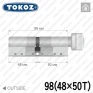 Циліндр Tokoz PRO 400 ключ-тумблер, 98 мм (48х50), нікель матовий в Одесі