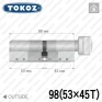 Циліндр Tokoz PRO 400 ключ-тумблер, 98 мм (53х45), нікель матовий в Одесі
