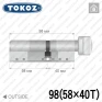 Циліндр Tokoz PRO 400 ключ-тумблер, 98 мм (58х40), нікель матовий в Одесі