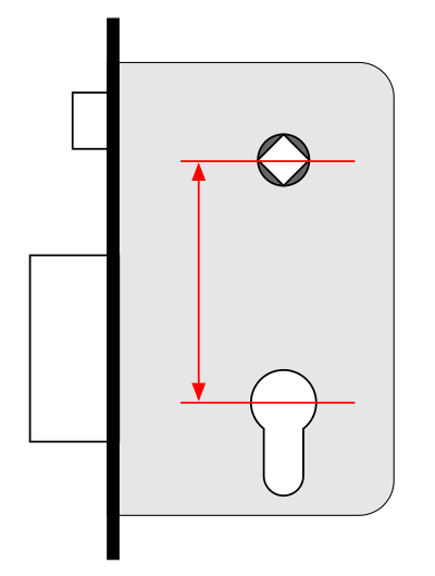 міжосьова відстань циліндра