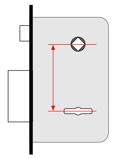 міжосьова відстань сувальдного замку