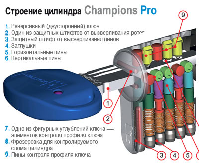 Строение сердцевины Mottura Champions PRO